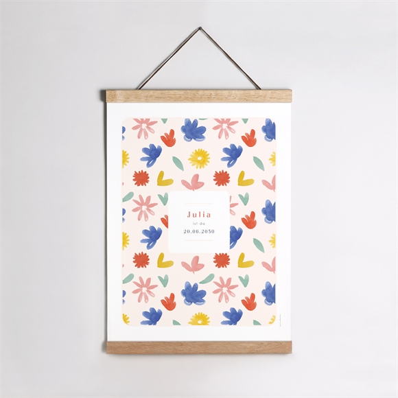 Geburtsposter Flowerpower ref.N26051