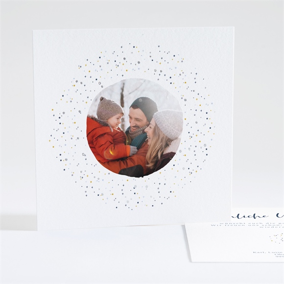 Weihnachtskarte Silberne Weihnacht ref.N351106