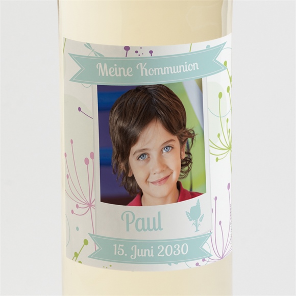 Flaschenetikett Kommunion Stimmung Junge ref.N300509