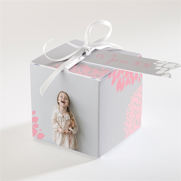 Geschenkbox Kommunion Taube mit Blumen ref.N340473
