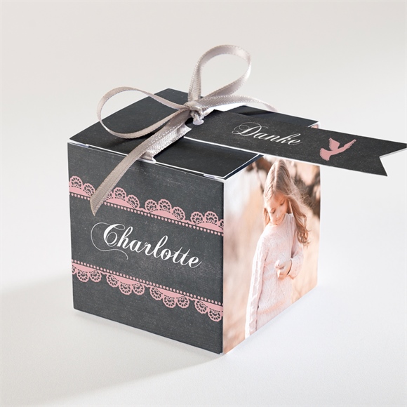 Geschenkbox Kommunion Rosa Taube ref.N340481