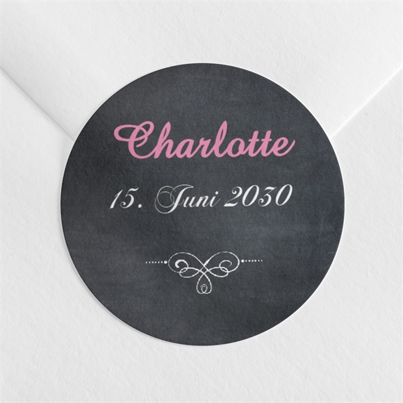 Aufkleber Kommunion Weizenähren rosa ref.N360969