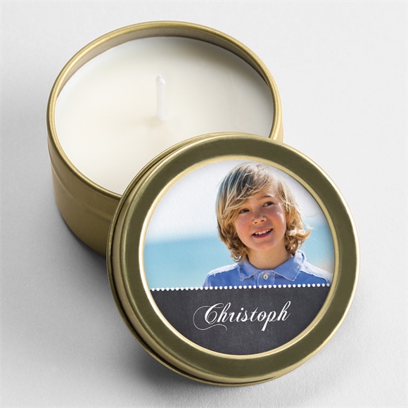 Kerze Kommunion Blaue Taube ref.N360561