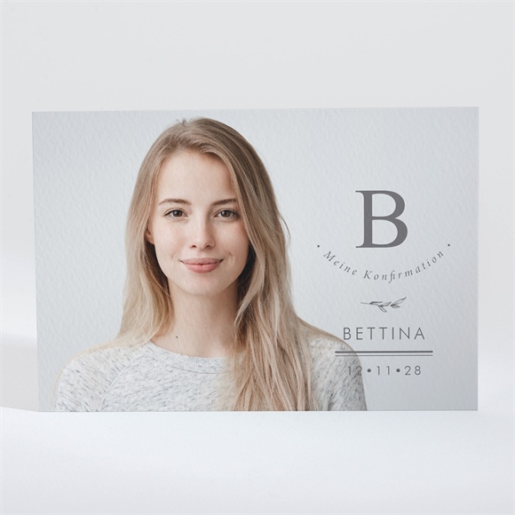 Einladung Konfirmation goldbuchstabe - magnet