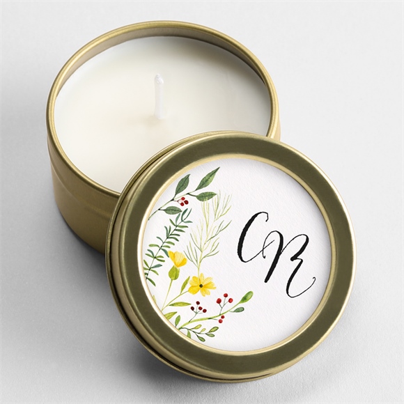 Kerze Hochzeit frühlingsgefühle