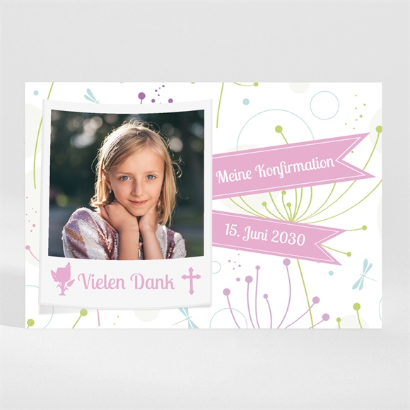 Dankeskarte Konfirmation Farbenfrohe Konfirmation 2 ref.N110208