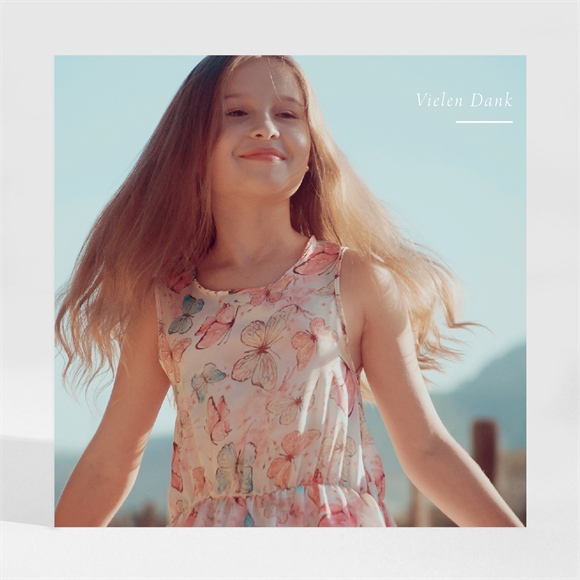 Dankeskarte Konfirmation Weiße Malerei - Magnet ref.N3001904