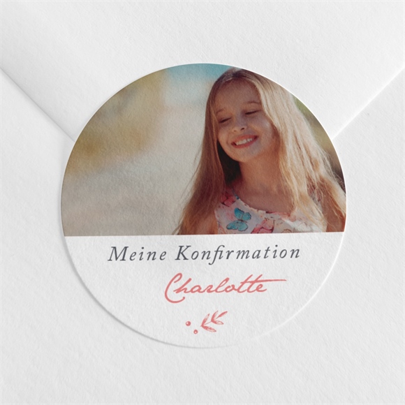 Aufkleber Konfirmation Kupferblätter ref.N3601197