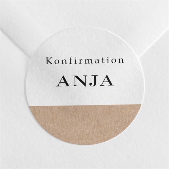 Aufkleber Konfirmation Klassische Schlichtheit ref.N3601203