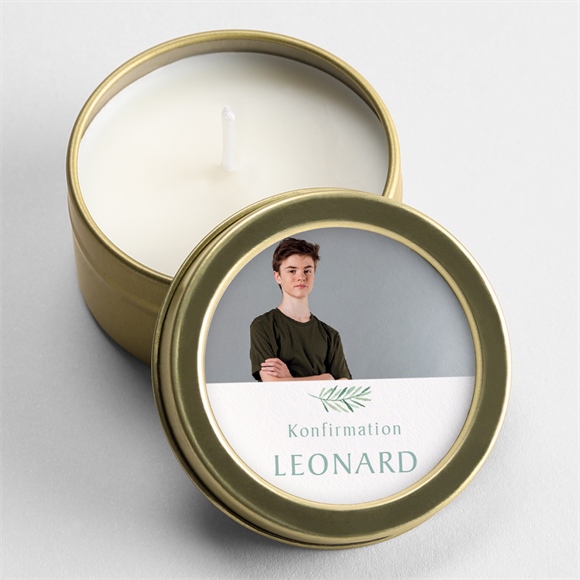 Kerze Konfirmation Vergoldeter Blumenkranz ref.N3601229