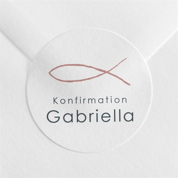 Aufkleber Konfirmation Kirchliche Feier ref.N3601212