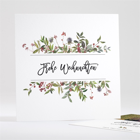 Weihnachtskarte Rot und Gold ref.N351305