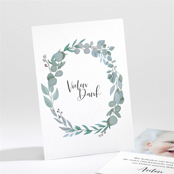 Dankeskarte Geburt Boheme ref.N211350