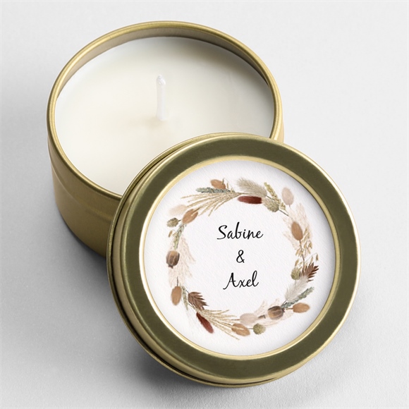 Kerze Hochzeit Herbstkranz ref.N3601119