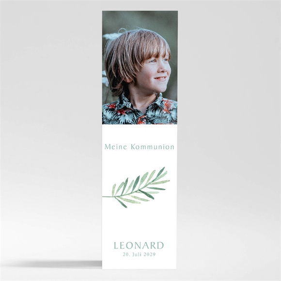 Andenken Kommunion Blätter und Vergoldung -Magnet ref.N200389