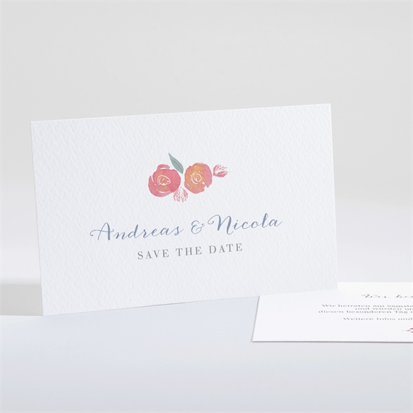 Save the Date Karte Blumenrahmen ref.N161161