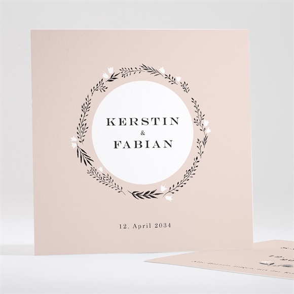 Save the Date Karte In Pink und Weiß ref.N351118