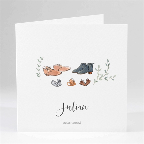 Geburtskarte Unsere Schuhe ref.N451243