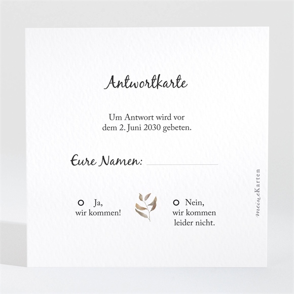 Antwortkarte Hochzeit Herbstkranz ref.N3001711
