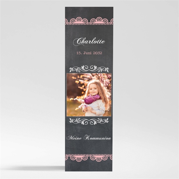 Andenken Kommunion Rosa Taube - Magnet ref.N200492