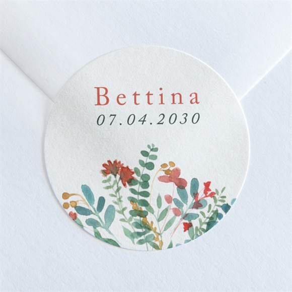 Sticker Geburt Blumenstrauß ref.N360266