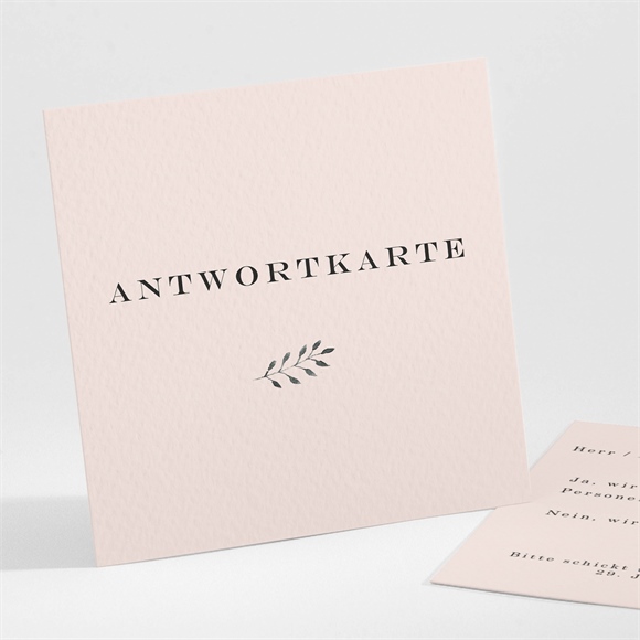 Antwortkarte Hochzeit In Pink und Weiß ref.N301234