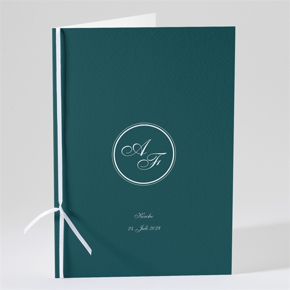 Kirchenheft Hochzeit Klassisches Monogramm ref.N491211