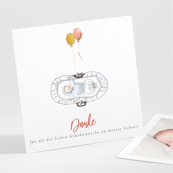 Dankeskarte Geburt Schlaf gut! ref.N301324