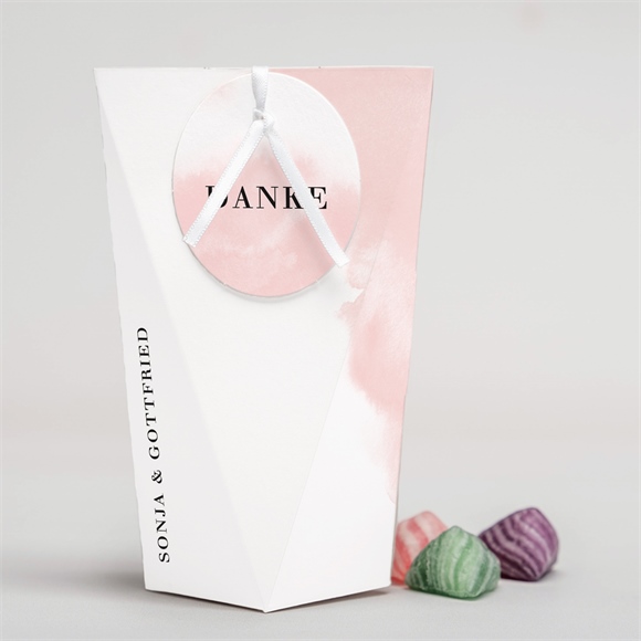 Geschenkbox Hochzeit Schwarz und Pastell Schachtel ref.N52019