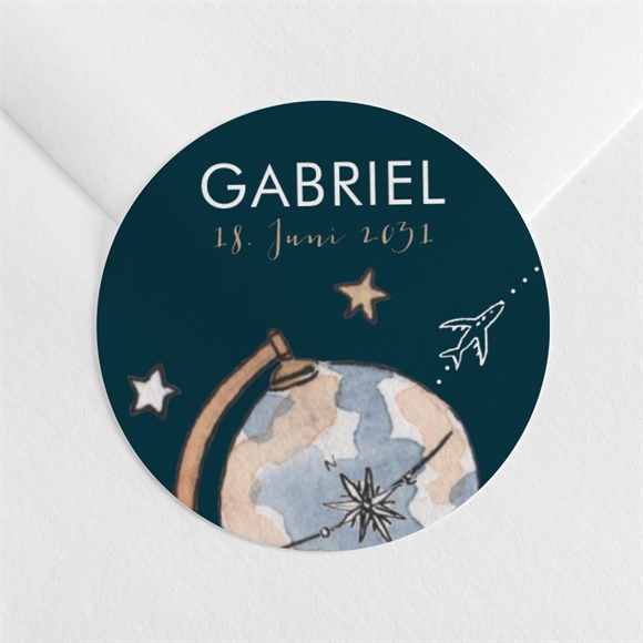 Sticker Geburt Mein erster Reisepass ref.N360831