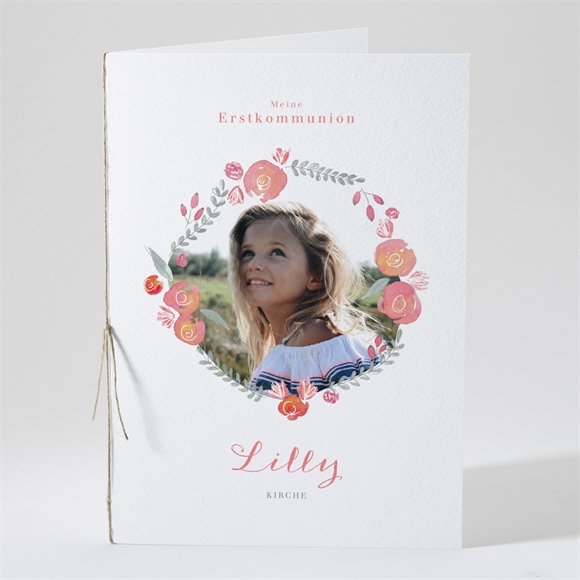 Kirchenheft Kommunion Aquarellkranz ref.N491330