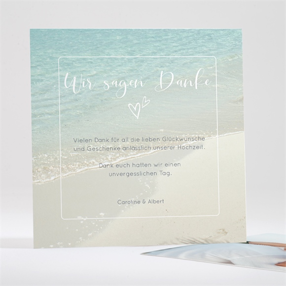 Dankeskarte Hochzeit Strandhochzeit ref.N351262