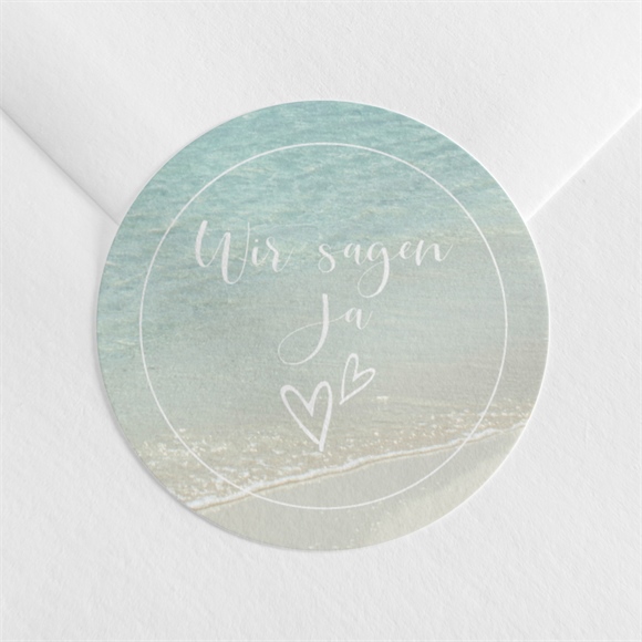 Aufkleber Hochzeit Strandhochzeit ref.N360752