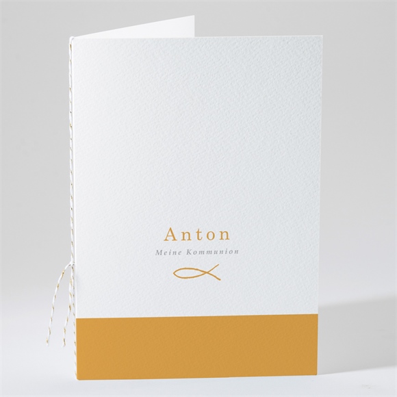 Kirchenheft Kommunion Senfgelb ref.N491231