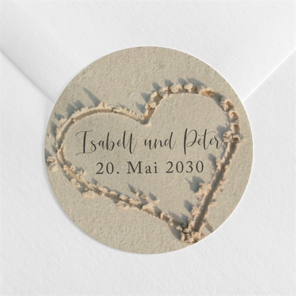 Aufkleber Hochzeit Strandliebe ref.N360798