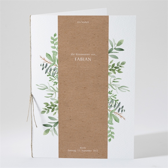 Kirchenheft Kommunion Pflanzenillustration ref.N491156