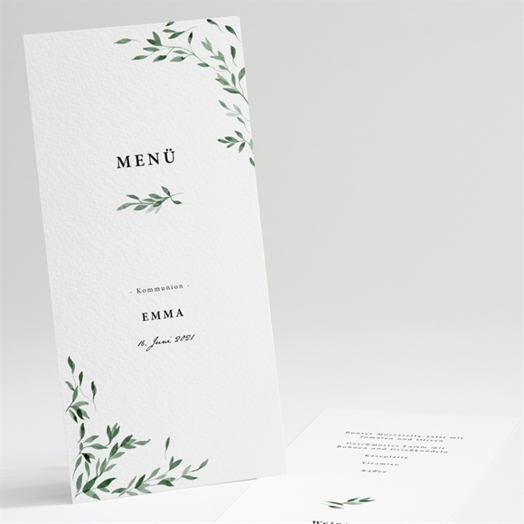 Menükarte Kommunion Schöne Einfachheit ref.N221125