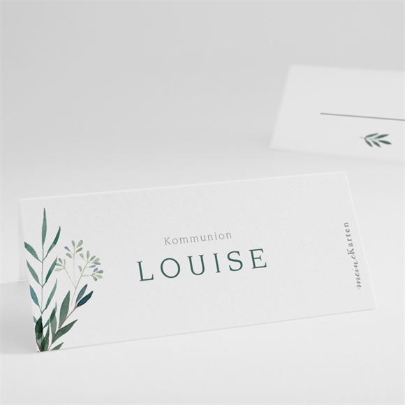 Tischkarte Kommunion Gartenfest ref.N440840