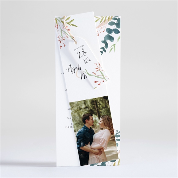 Hochzeitseinladung Moderne Schönheit - Dreiteilig ref.N93142