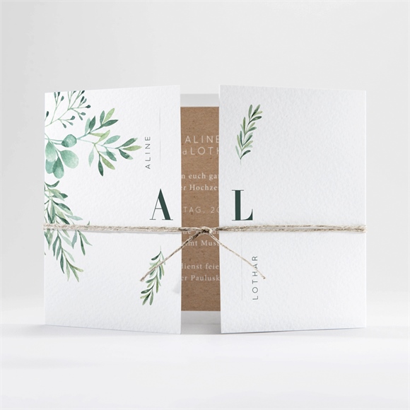 Hochzeitseinladung Landluft - Doppelklapp ref.N70184