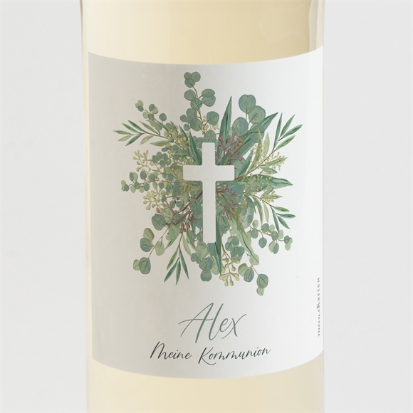 Flaschenetikett Kommunion Anmut ref.N3001827