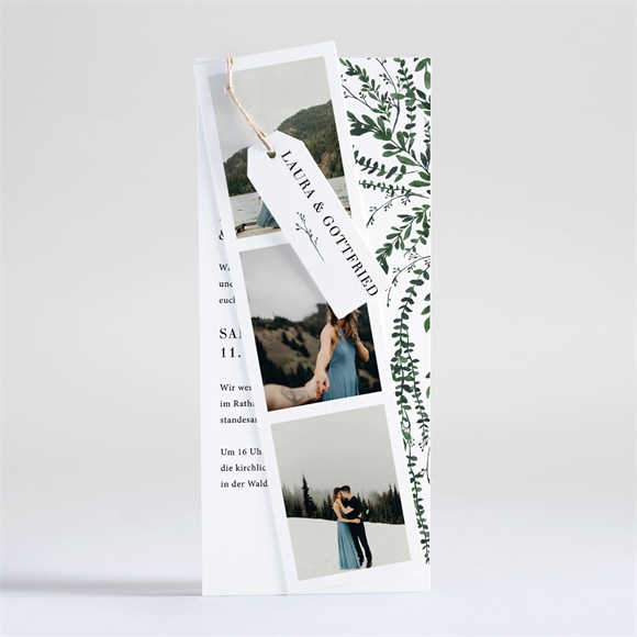 Hochzeitseinladung Waldrand - Dreiteilig ref.N93147