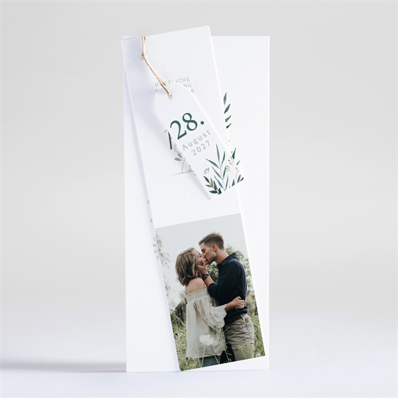 Hochzeitseinladung Olivenzweig - Dreiteilig ref.N93143