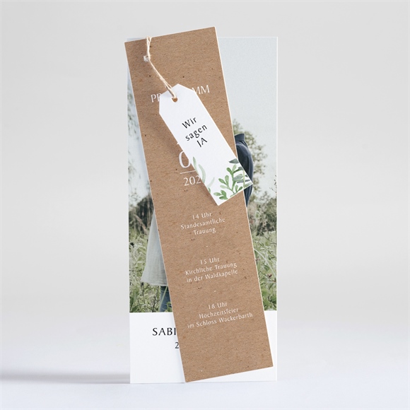 Hochzeitseinladung power of love -dreiteilig