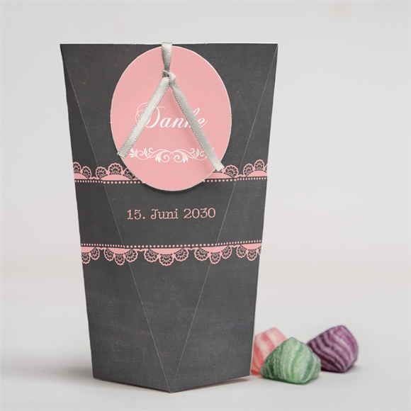 Geschenkbox Kommunion Rosa Taube - Schachtel ref.N520146