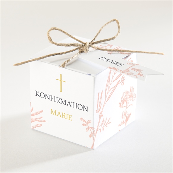 Geschenkbox Konfirmation Zarte Pflanzenmalerei ref.N340593