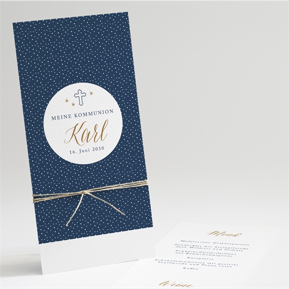 Menükarte Kommunion Sternenhimmel ref.N221205