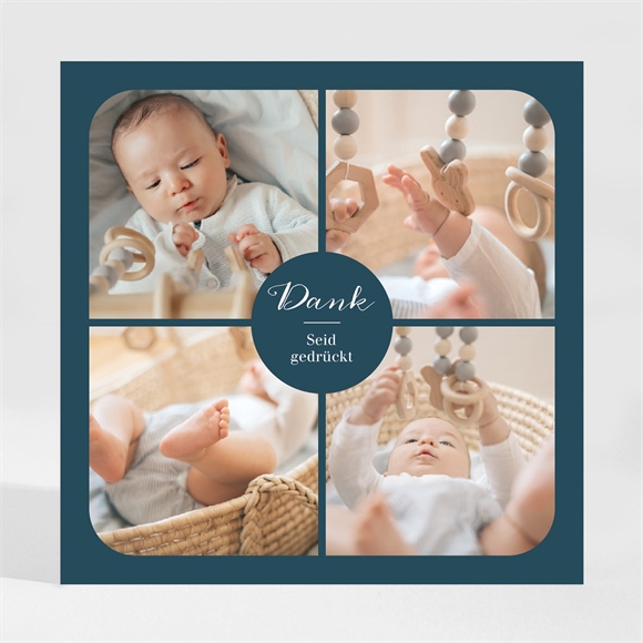 Dankeskarte Geburt Mein erster Fotostreifen-Magn ref.N3001812