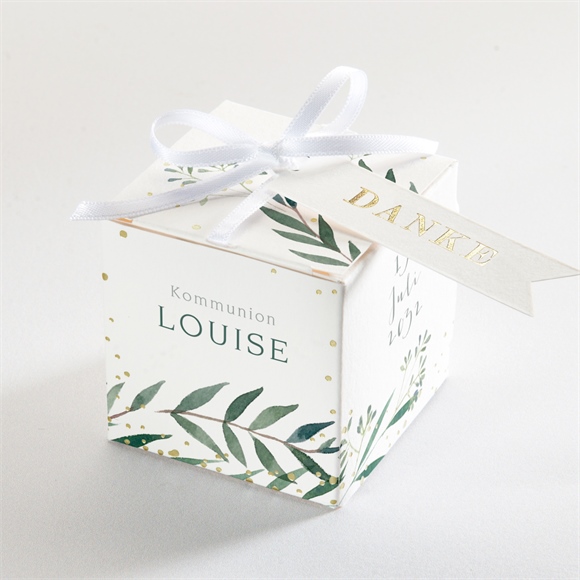 Geschenkbox Kommunion gartenfest - gold