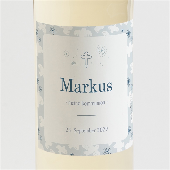 Flaschenetikett Kommunion Höhenflug ref.N3001926